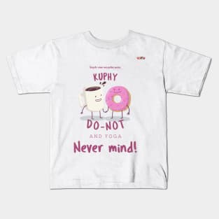 Coffee Yoga Kids T-Shirt